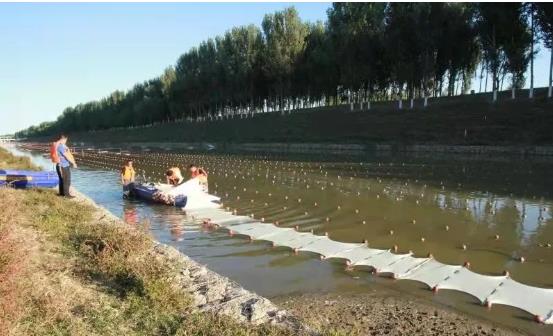 通州鳳港減河請(qǐng)來新型<a href=http://m.massivesupply.com target=_blank class=infotextkey>雙良</a>光催化專門治水體